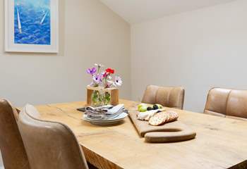 Enjoy long relaxing meals around the dining table. 