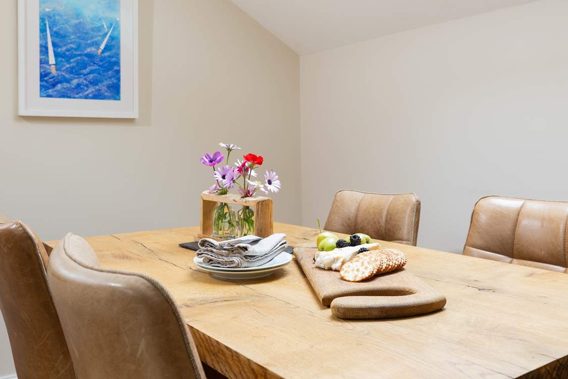 Enjoy long relaxing meals around the dining table.