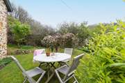 Or sit outside the cottage in the sunshine with your morning coffee.