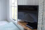 In case you get bored of the beautiful view, a TV is provided.