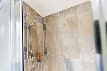 ...with a nice big shower and lovely hot water.
