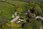 The Shepherd's Hut at Georgia Bridge from above.