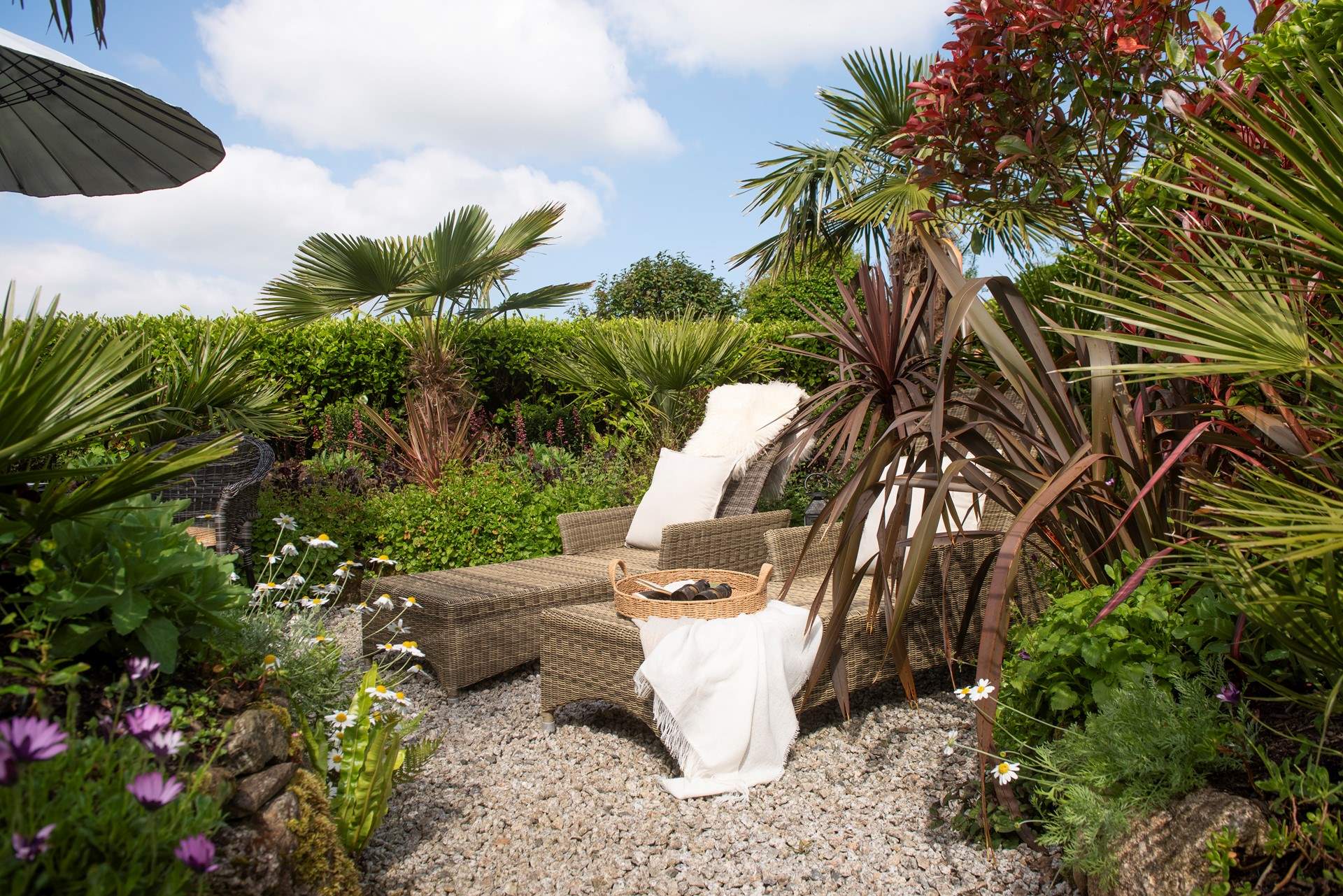 Relax and enjoy the calm and peace around you, with only the sounds of bees buzzing and birds tweeting. 