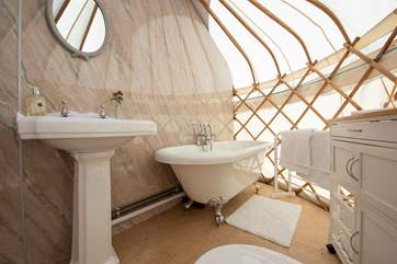 The stunning bathroom.