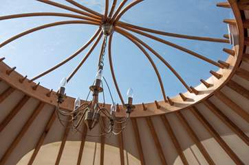 It wouldn't be a yurt without the ultimate traditional feature!