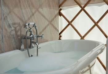 Why not treat yourself to a relaxing bubble bath - you are on holiday, after all!