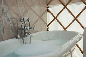 Why not treat yourself to a relaxing bubble bath - you are on holiday, after all!