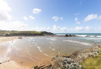 Summerleaze Beach in Bude is perfect for a relaxing ice cream and dip in the sea after a wander around Bude.