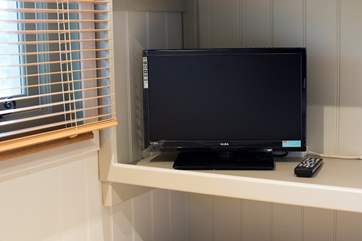 If you tire of the view, there's a TV too!
