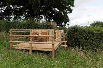Your own private sunset deck......