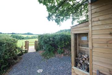 There is another surprise through the little gate to the side of the hut......