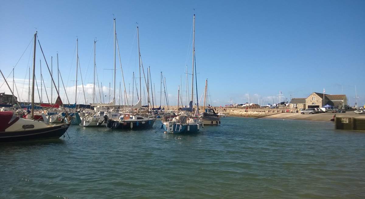 Why not venture a little further to the sheltered harbour at Lyme Regis on the east Devon/Dorset border.