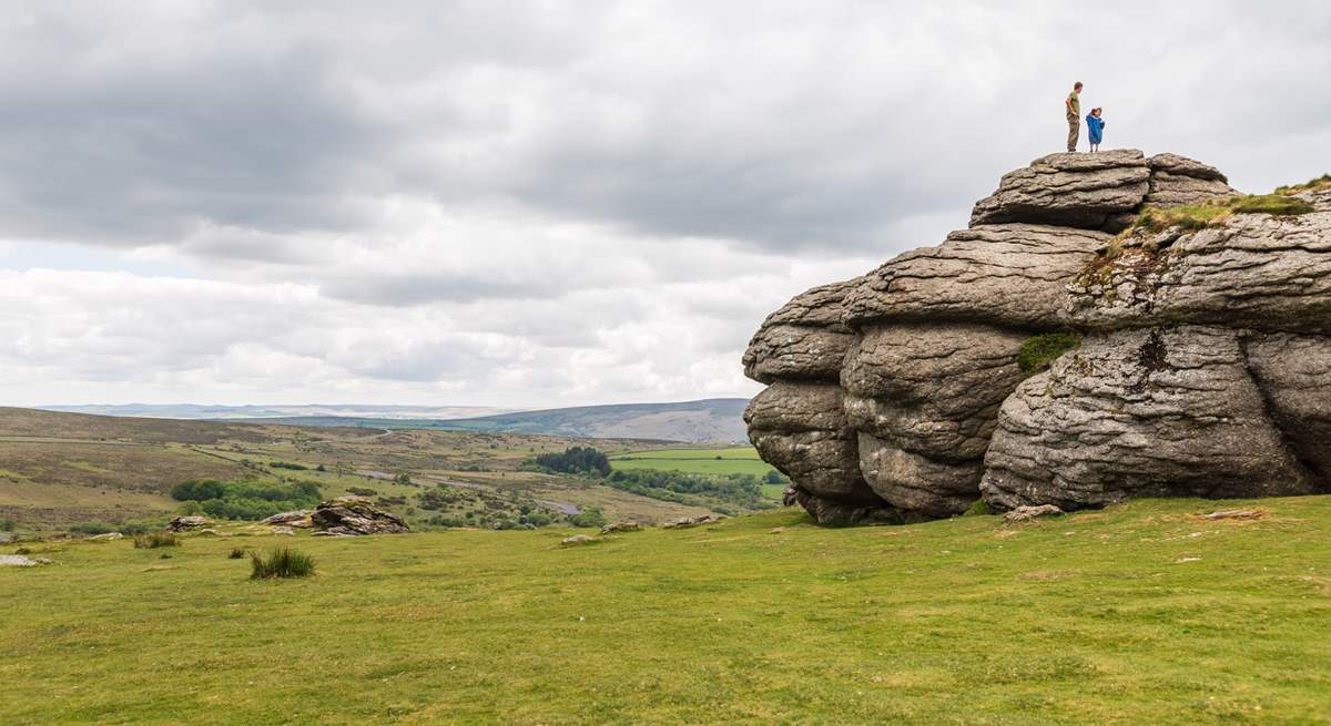 Explore the rugged landscape of Dartmoor National Park during your stay.