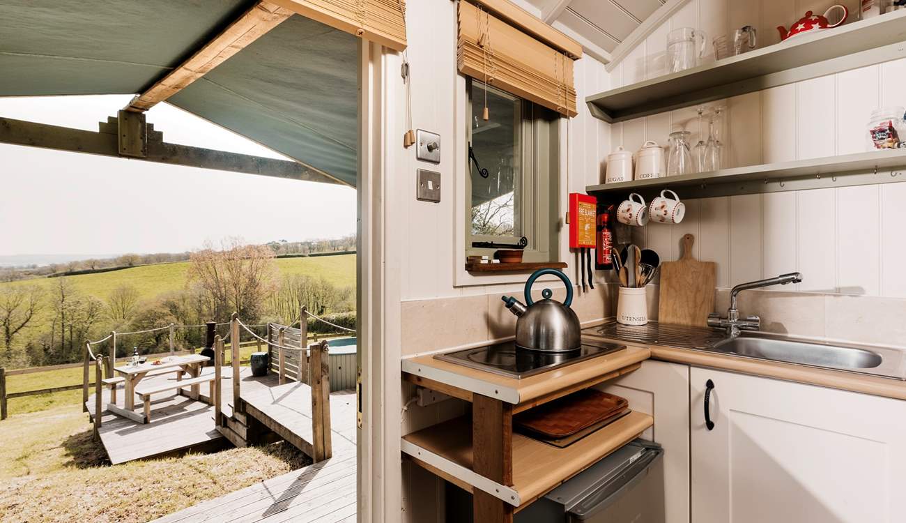 Fresh air flows throughout the hideaway with ease.