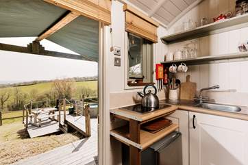 Fresh air flows throughout the hideaway with ease.