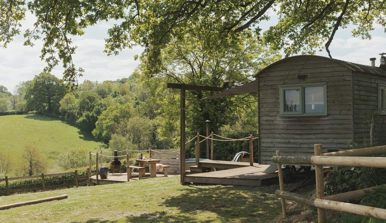 Step out to your sun-soaked veranda. 