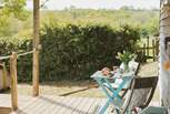 The veranda is an idyllic spot for your morning brew or afternoon tipple.