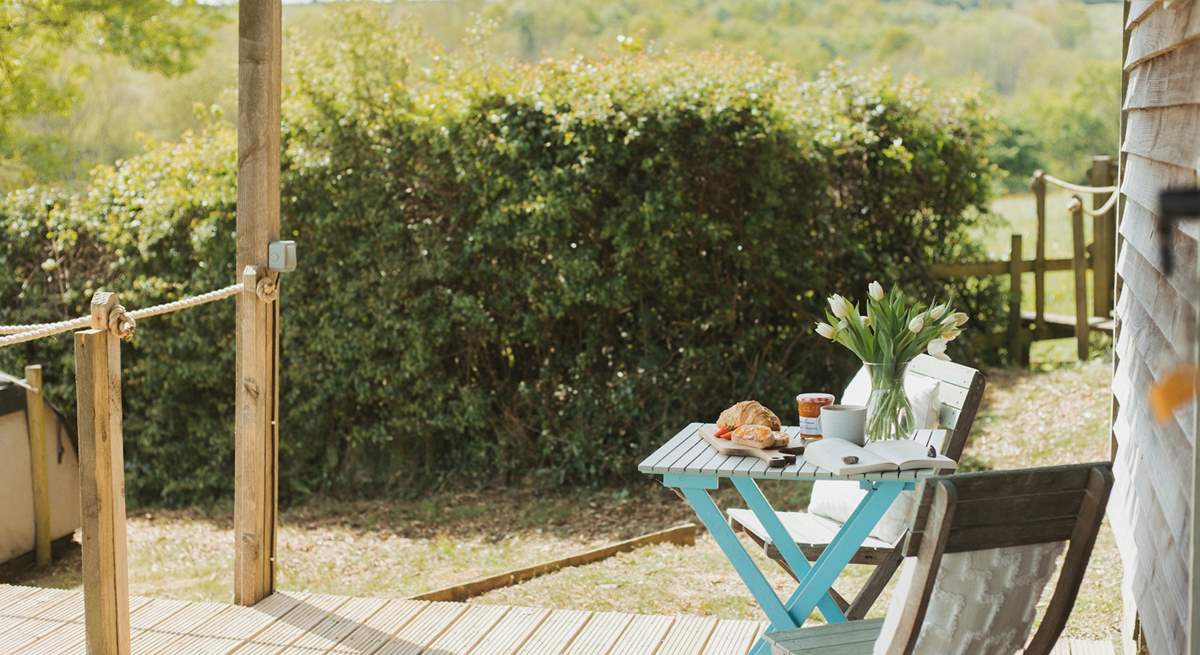 The veranda is an idyllic spot for your morning brew or afternoon tipple.