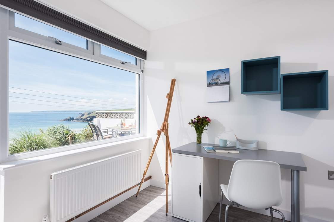 The study/playroom also has wonderful views which may be a bit distracting!