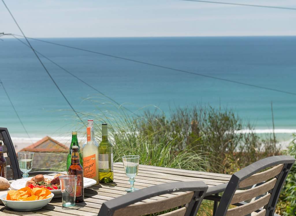 Sit here over lunch before heading off to the beach for a swim.
