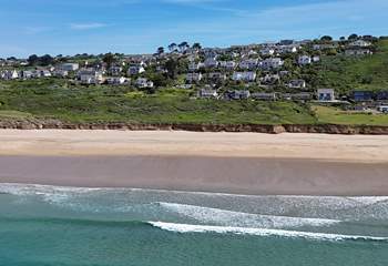 Pandora is the third row back from the stunning sandy beach.