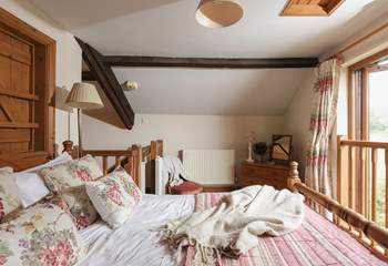 Another view of the main bedroom on the mezzanine level.