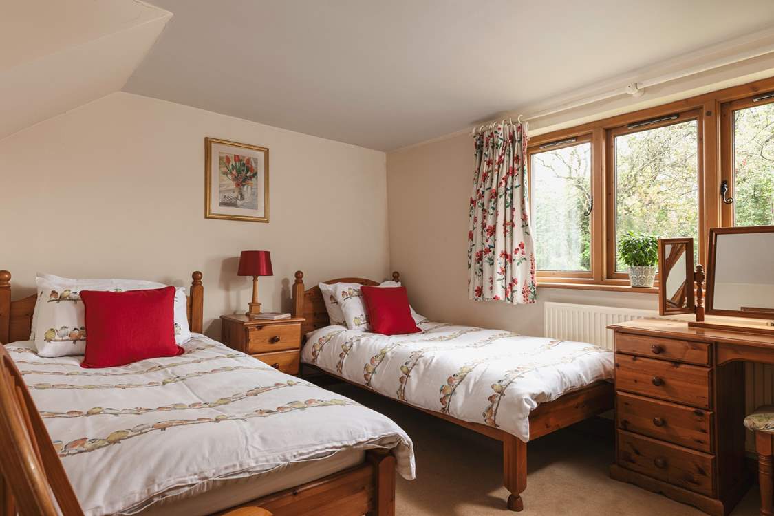 Pretty bedroom 2 on the ground floor.