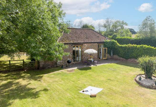 The Barn has a really large, level and fully enclosed garden. An ideal safe place for a great run around for children or of course four legged friends.