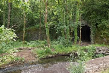 Looking across the river and this is where horses often come for a drink.