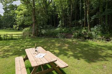 A lovely spot to relax and enjoy a glass of fizz.