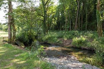 The pretty river Burn borders the grounds - ideal for a paddle.