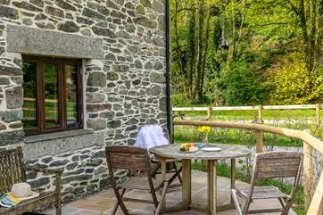 The perfect spot for a morning coffee, listening to birdsong.