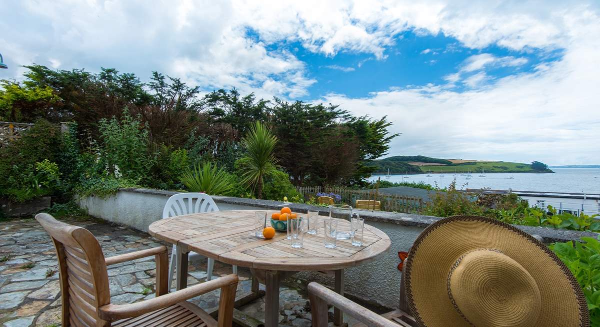 Dine al fresco from the terrace.