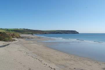Pendower beach is a short drive away.