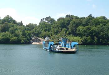 The King Harry Ferry crosses from The Roseland to Trelissick giving easy access to Falmouth and Truro.