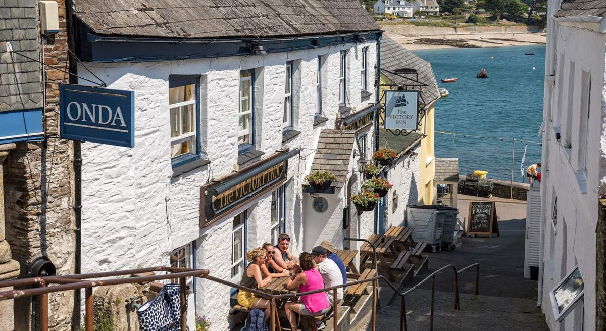 The vibrant harbourside village of St Mawes has plenty of restaurants an a seasonal passenger ferry to Falmouth.