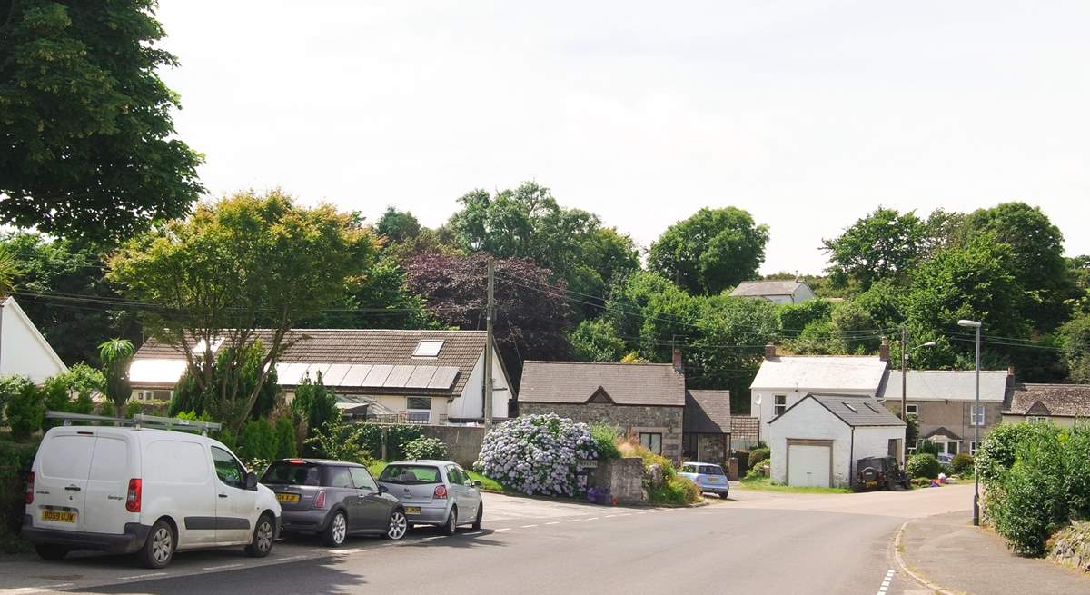 The Old Stone Workshop is easy to spot as you come down the hill into the hamlet of Laddenvean.