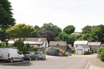 The Old Stone Workshop is really easy to see as you come down the hill into the hamlet of Laddenvean