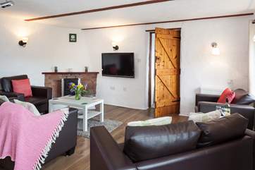 The open plan living space.