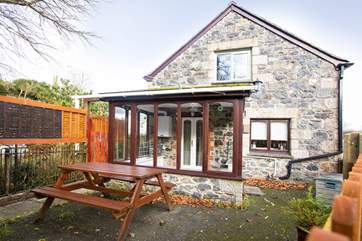 Sit outside and listen to the bird song and the bubbling stream that runs next to the cottage.