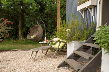 Sit back and relax in the sun lounger or swing seat, the choice is yours.