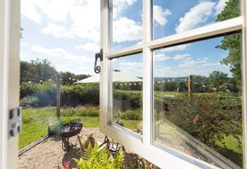 The glorious views can be enjoyed from inside and out. 