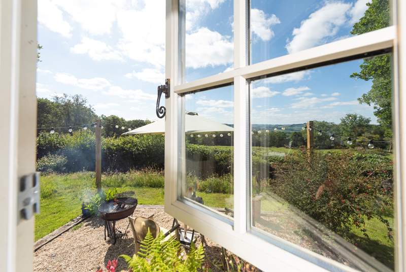 The glorious views can be enjoyed from inside and out. 