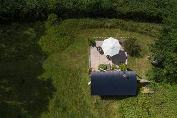 From above!