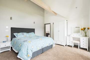 This bedroom can also be made up as a twin on request.