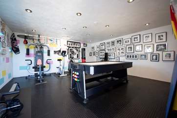 The games room/gym.