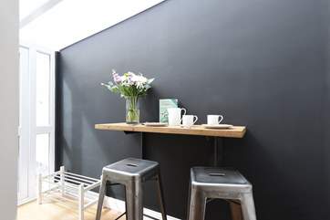 A breakfast-bar for meals.
