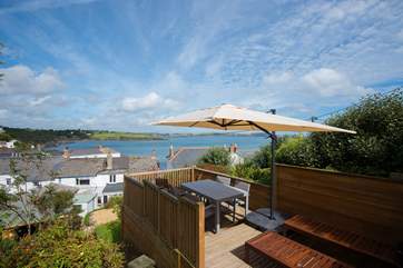 Fabulous views from the deck in the garden.