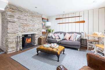 The cosy and characterful sitting-room at Number Four.