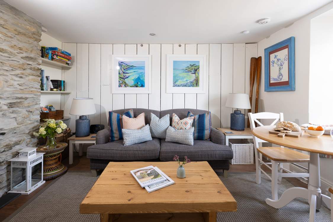 This characterful cottage has a nautical theme.